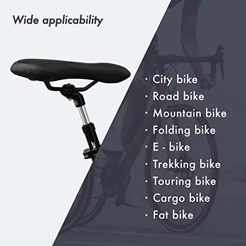 DJC Suspension Seatpost 27.2mm Black Head | Lightweight Aluminum Body with 42mm Travel thumbnail 7