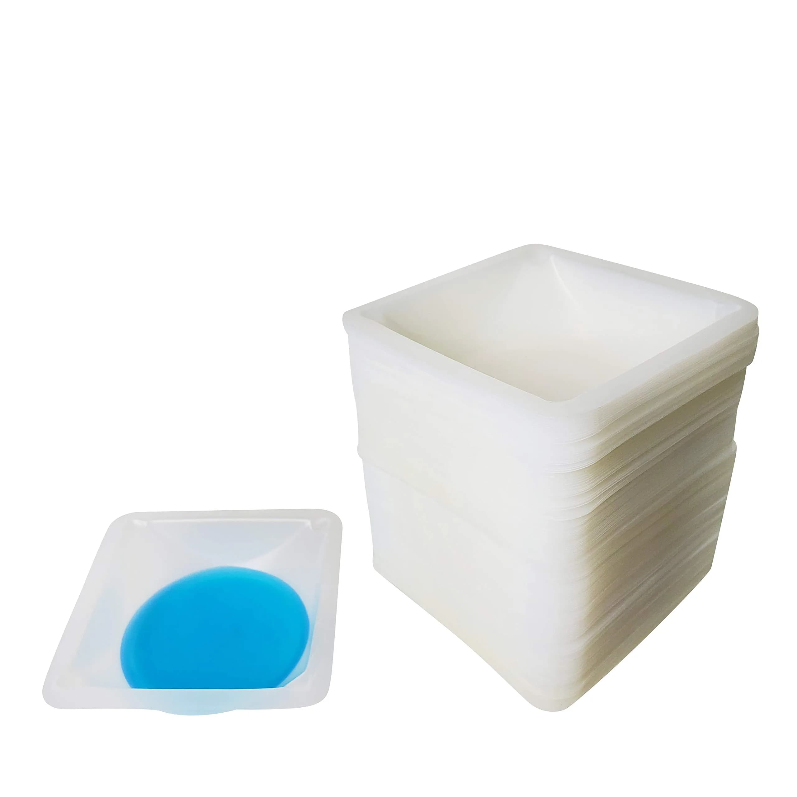 Labnique Square Polystyrene Weigh Boats 100ml | Anti-Static Disposable Lab Dishes - main product image