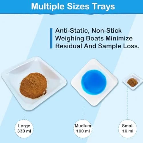 Labnique Square Polystyrene Weigh Boats 100ml | Anti-Static Disposable Lab Dishes thumbnail 5