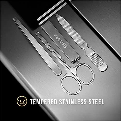 MANSCAPED Shears 2.0 Tempered Stainless Steel Nail Kit | Luxury 4-Piece Grooming Set for Men & Travel thumbnail 2