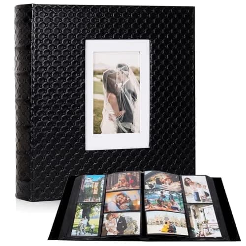 RECUTMS Photo Albums 4x6 Pictures | Large Capacity 600 Pockets, Elegant PU Leather Cover, Dual Horizontal & Vertical Pockets thumbnail 1