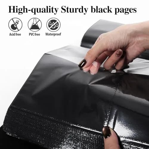 RECUTMS Photo Albums 4x6 Pictures | Large Capacity 600 Pockets, Elegant PU Leather Cover, Dual Horizontal & Vertical Pockets thumbnail 4