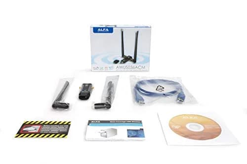 ALFA Network AWUS036ACM AC1200 USB Wi-Fi Adapter | Dual-Band 2.4GHz/5GHz, USB 3.0, External Antenna thumbnail 2