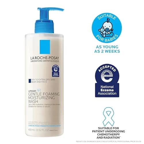 La Roche-Posay Lipikar AP+ Gentle Moisturizing Body Wash 400ml (13.52 Fl Oz) | Cleanses Dry, Sensitive Skin thumbnail 9