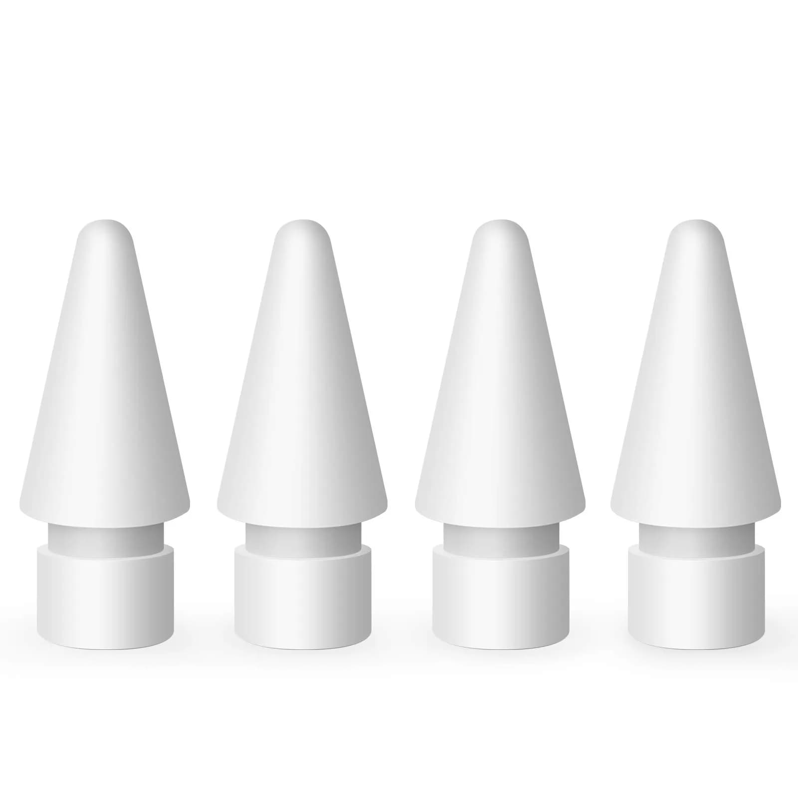MEKO Replacement Tips for Apple Pencil 1st Gen & 2nd Gen | Durable Silicone, Sensitive Control — White