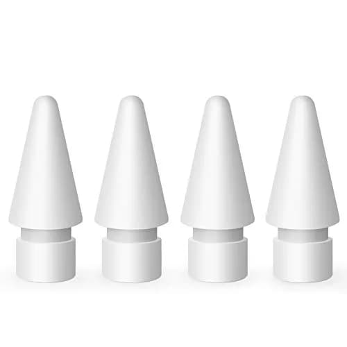 MEKO 4 Pack Apple Pencil Tips Replacement | Compatible with 1st & 2nd Gen, White, Precise & Durable thumbnail 1