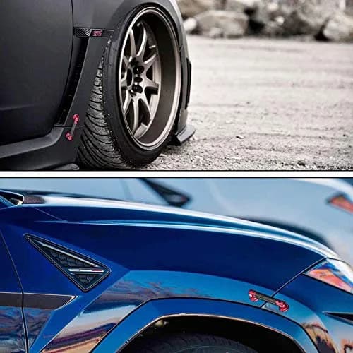 TOMALL Car Bumper Tie Rods 45mm Carbon Fiber Red | Universal Auto Support & Decor thumbnail 5