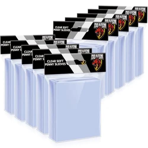 Kitoyz 1000 Counts Card Sleeves & Top Loaders | Bulk Value for Sports Cards, Football, Game Card thumbnail 1
