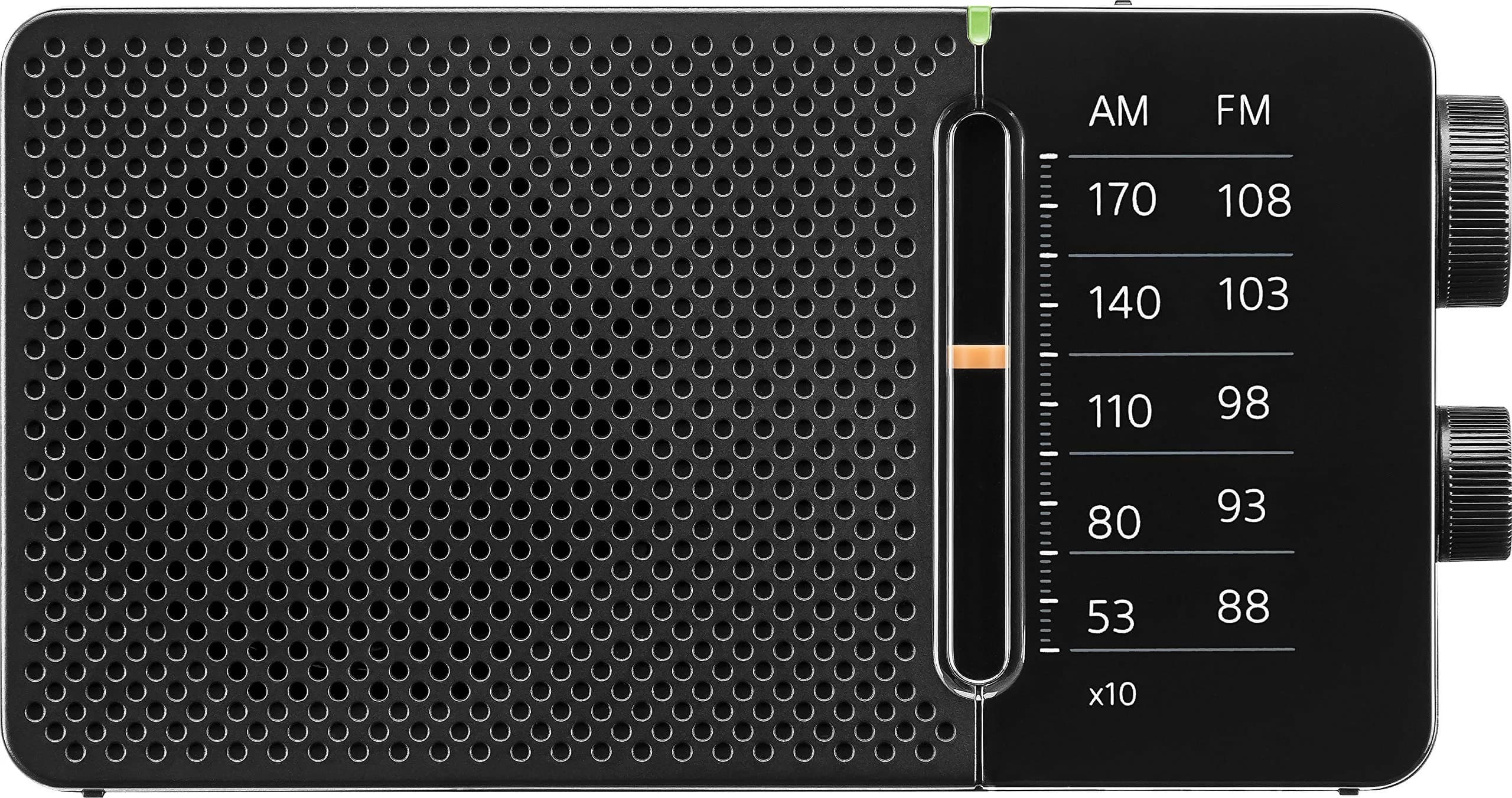 Sangean SR-36 AM/FM Pocket Radio | Compact, Handheld, Excellent Reception — Black