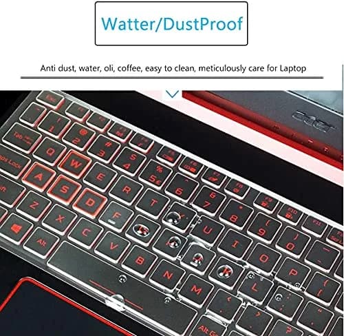 MUBUY-GOL Keyboard Cover for Acer Nitro 5 & Predator Helios 300 15.6" & 17.3" | High Transparency & Waterproof thumbnail 3