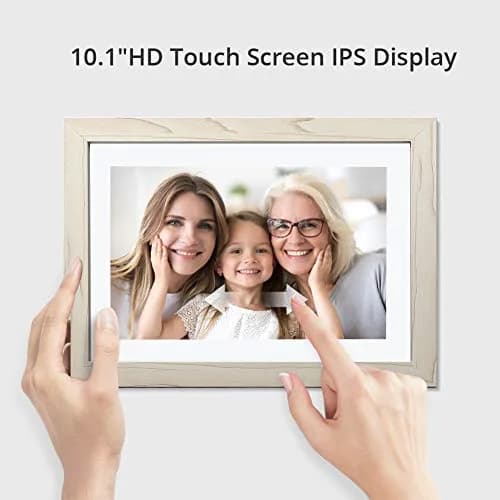 Dragon Touch Digital Picture Frame WiFi 10.1 inch IPS Touch Screen | 32GB Storage, Auto-Rotate, Share Photos via App thumbnail 6