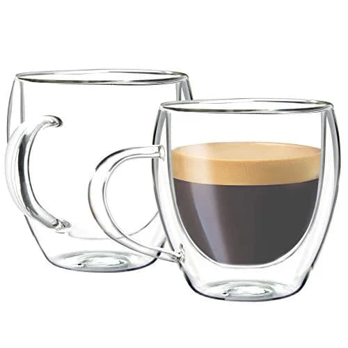 Youngever Double Wall Thermo Insulated Glass Espresso Mug 160ml | Modern & Elegant (70-120 chars) thumbnail 1