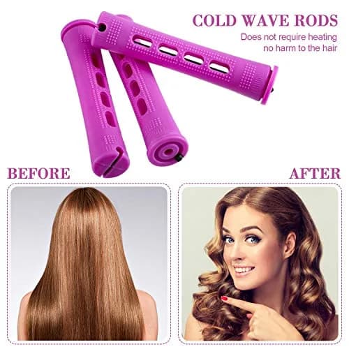 WILLBOND Hair Perm Rods for Long Hair, Purple, 0.75 Inch | Natural Curling Tool for Home & Salon Use thumbnail 4