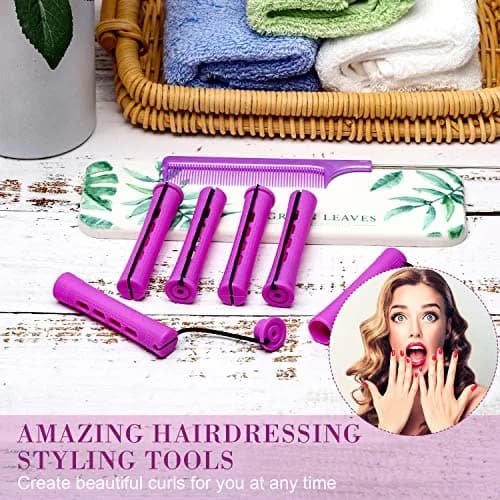 WILLBOND Hair Perm Rods for Long Hair, Purple, 0.75 Inch | Natural Curling Tool for Home & Salon Use thumbnail 6