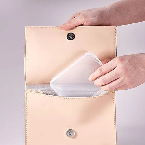 BENECREAT Clear Rectangle Plastic Storage Box 9.3x11.95x2.85cm (3.7x4.7x1.1 Inch) | Pack of 10 for Craft Accessories thumbnail 7