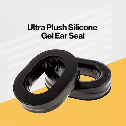 KORE AVIATION Ultra Plush Silicone Gel Ear Seals 2 Pairs (191g) | Enhanced Noise Reduction for Aviation, Racing, Gaming Headsets thumbnail 2