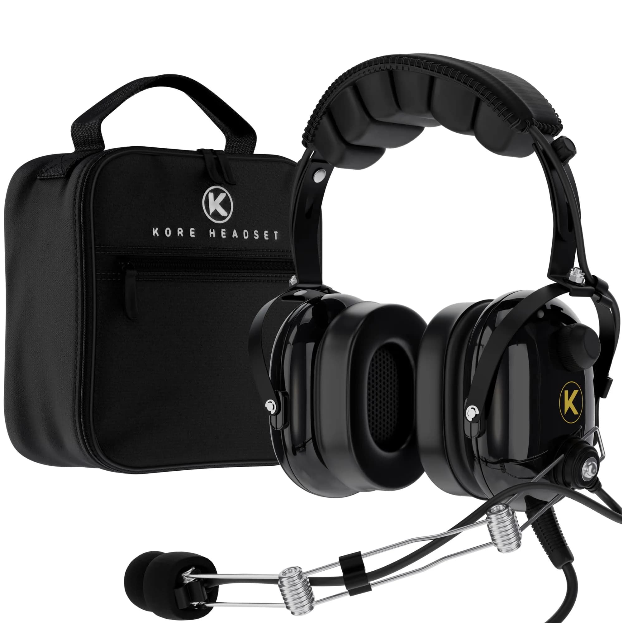 KORE AVIATION P1 Headset for Pilots Mono Noise Reduction | Comfort & Durability - main product image