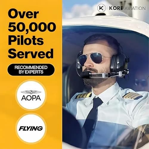 KORE AVIATION P1 Headset for Pilots Mono Noise Reduction | Comfort & Durability thumbnail 6