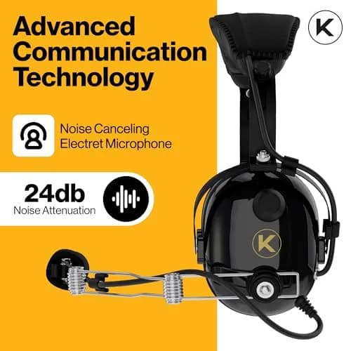 KORE AVIATION P1 Headset for Pilots Mono Noise Reduction | Comfort & Durability thumbnail 2