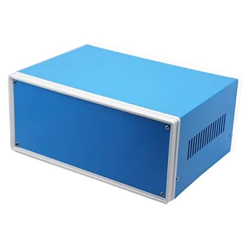 Zulkit Blue Metal Electrical Enclosure Box 9.8 x 7.5 x 4.3 Inch | Robust, Water-Resistant for Electronic Projects thumbnail 8