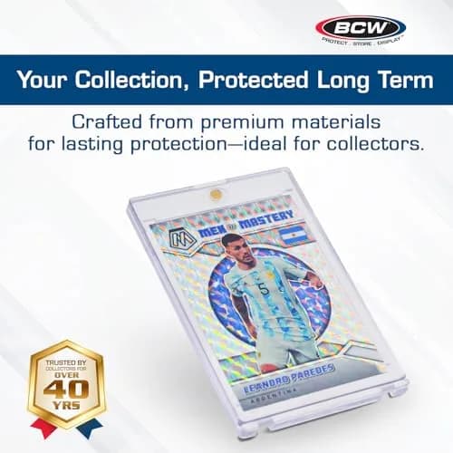 BCW Magnetic Card Holder - 35 PT Thickness - 5 Pack | Secure Gold Magnet Closure for Standard Trading Cards thumbnail 2