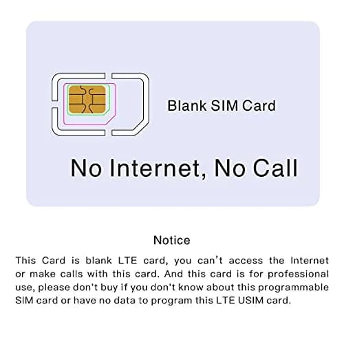 Gialer Programmable SIM Card 30pcs | Nano Micro Standard 3FF 4FF LTE WCDMA GSM thumbnail 5