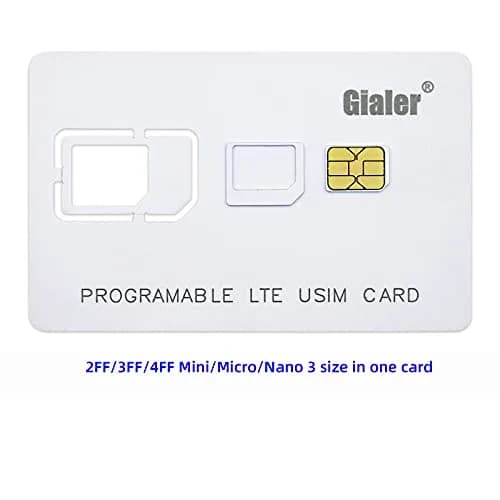 Gialer Programmable SIM Card 100-Pack | 4G LTE WCDMA GSM Nano Micro Standard thumbnail 5
