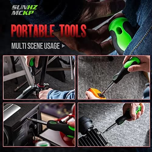 SUNHZ MCKP 8-in-1 Multi-Purpose Screwdriver Set with Magnetic Bits | Ergonomic Grip & High-Strength Steel thumbnail 6