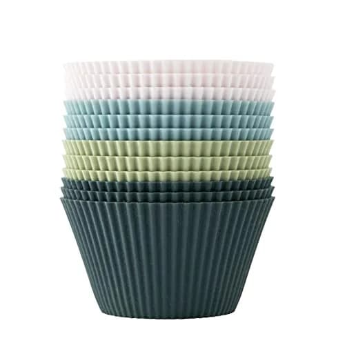 The Silicone Kitchen Jumbo Silicone Baking Cups 3.5in Diameter x 2in Height (12 Pack) | Reusable, Non-Toxic, BPA Free thumbnail 1