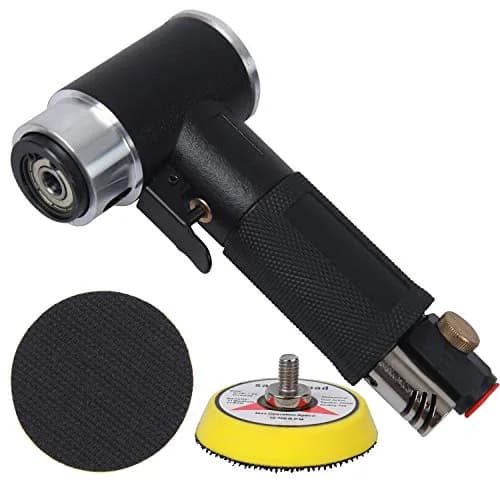 YELWAY 2" and 3" Random Orbital Air Mini Sander | 15,000 RPM Pneumatic Dual Action Polisher thumbnail 6