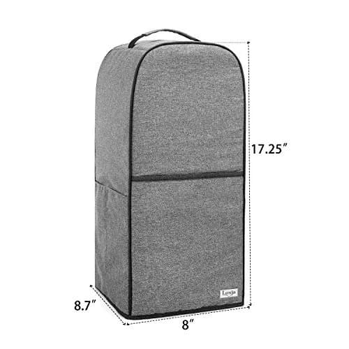 LUXJA Blender Cover for Vitamix 64 oz Low-Profile Blender, Gray | Water-Resistant Nylon Dust Protector thumbnail 6