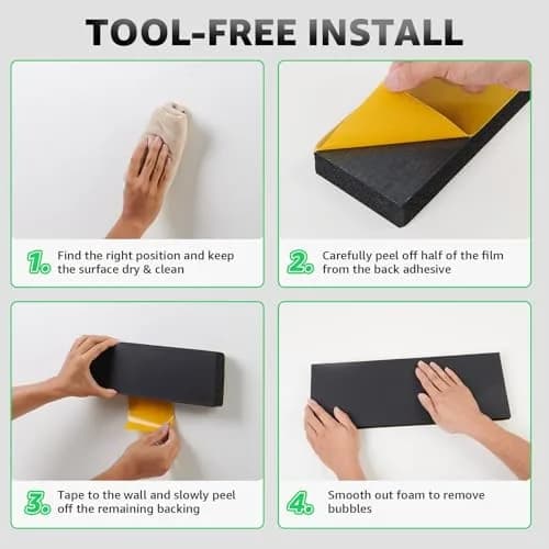 PICK FOR LIFE Garage Wall Protector Bumper Guards - 6 Pack 30cm x 10cm x 3cm | Protects Cars from Dents & Scratches thumbnail 6
