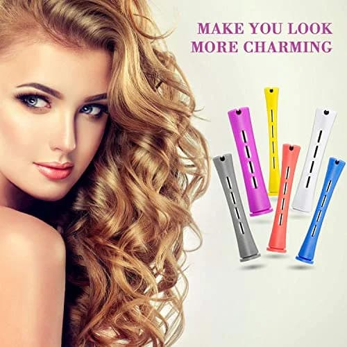 WILLBOND 60 Pcs Hair Perm Rods Set with Tail Comb, Multi Sizes (0.75-0.28 inch) thumbnail 5