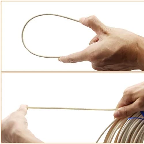 KEILEOHO #8 Reed Spline 65 Feet x 3/16 Inch Cane Webbing for Weaving, Chair Repair & Crafts thumbnail 4