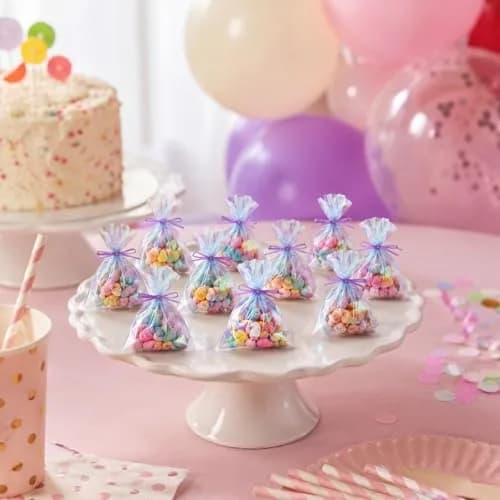 Shappy Iridescent Cellophane Bags 5 x 7 Inch | Holographic Gift Wrap for Parties thumbnail 4