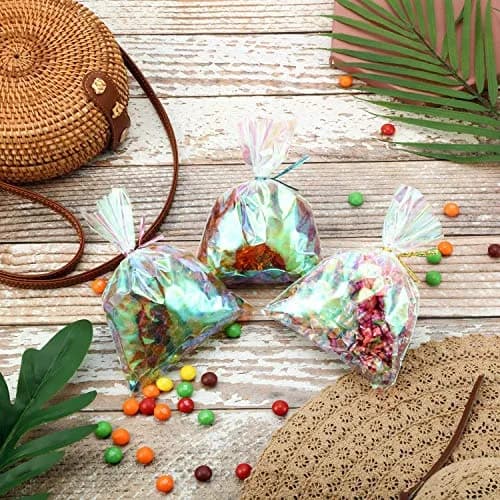Shappy Iridescent Cellophane Bags 5 x 7 Inch | Holographic Gift Wrap for Parties thumbnail 7