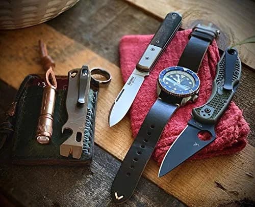 hemsut h Green Horween Leather Watch Band 22mm (0.87 inch) | Genuine USA Leather for Men thumbnail 6