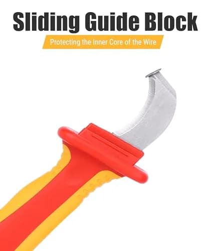 Jectse 1000V Insulation Electrician Knife | Compact, Durable & Safe for Live Wires thumbnail 3
