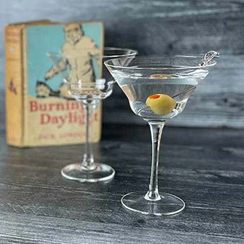HISTORY COMPANY Jack London Five O'Clock Double Martini Glass Set | 278ml (9.4 Fl Oz) Capacity thumbnail 4