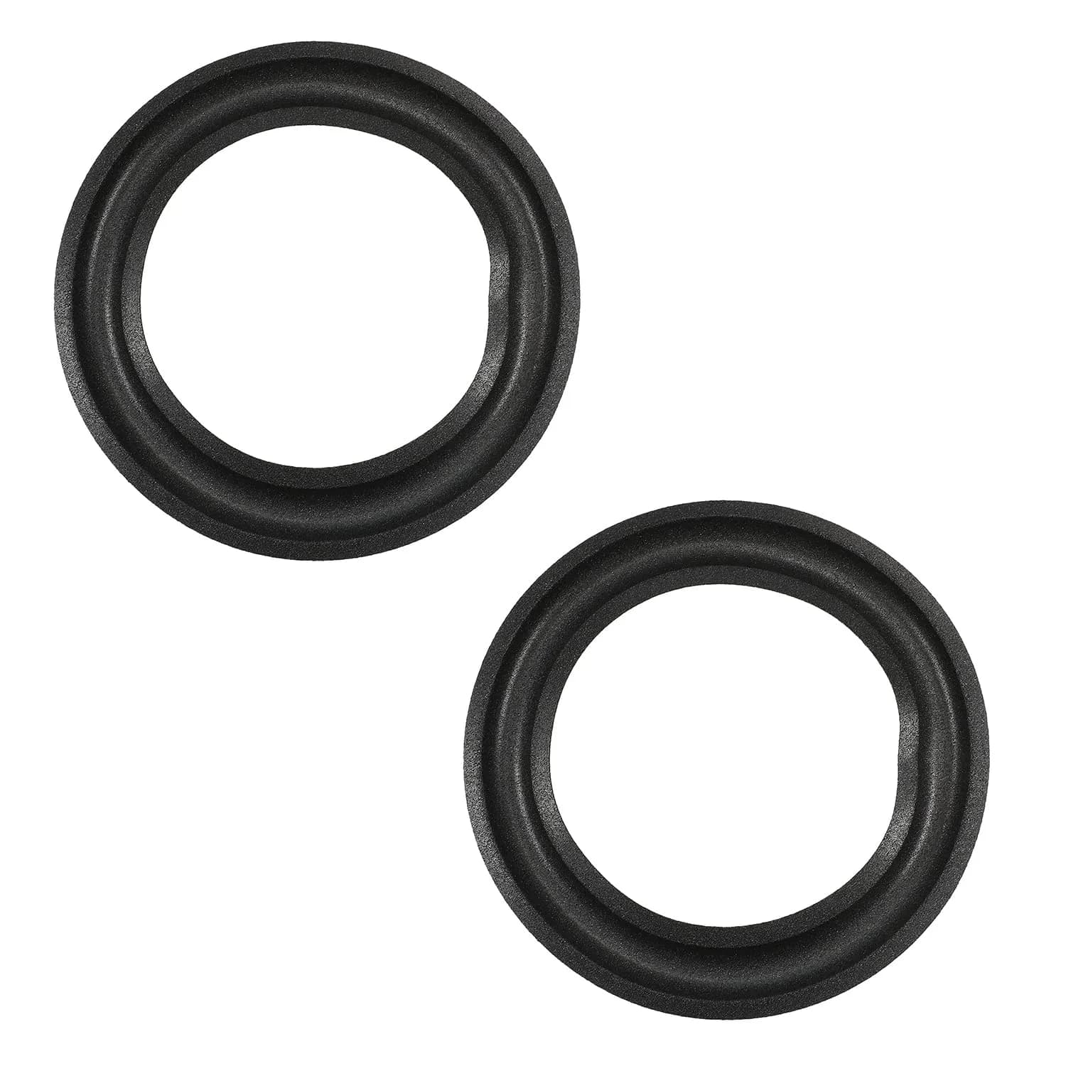 Fielect 5"/130mm Speaker Foam Edge Surround Rings (2-Pack, Black) | DIY Speaker Repair Parts