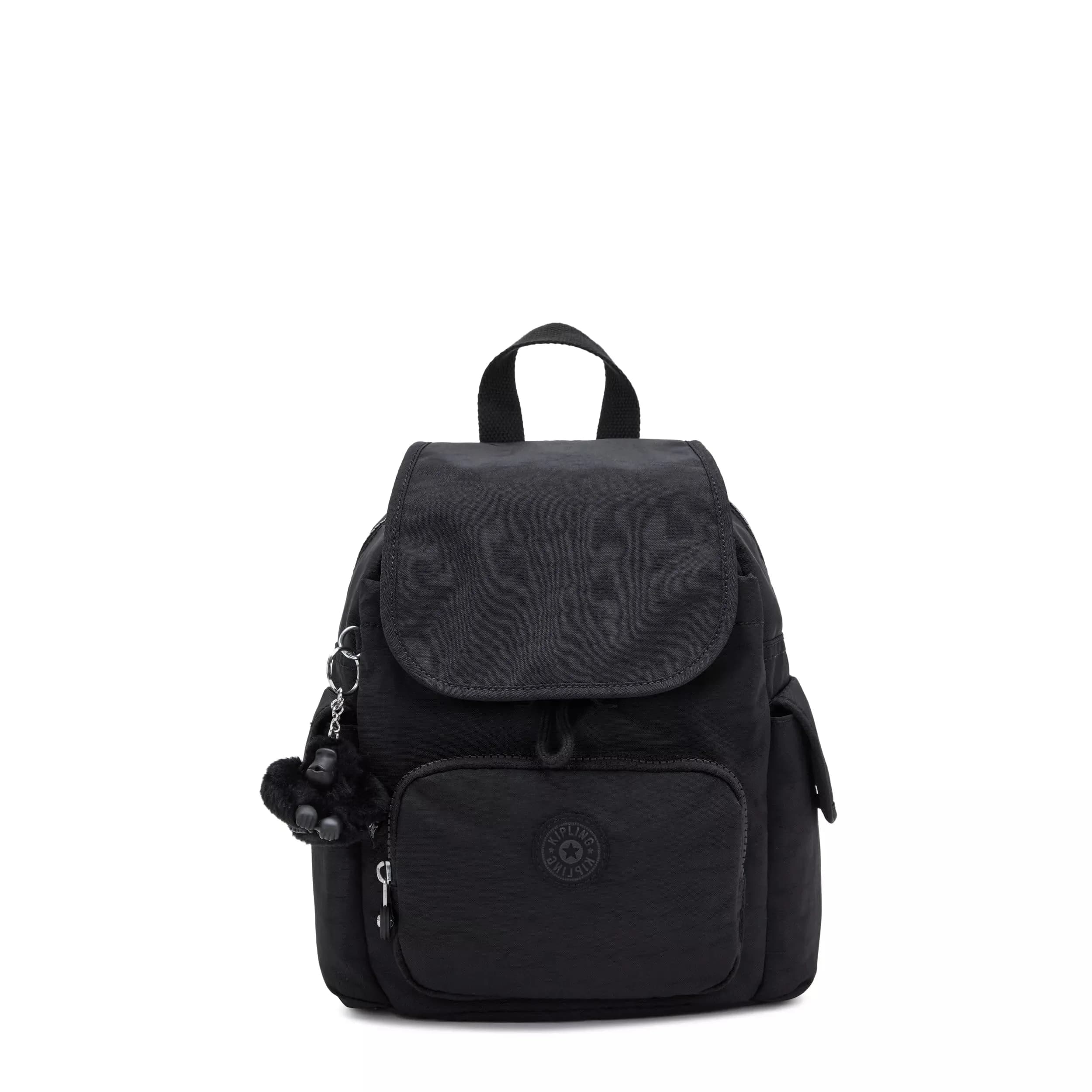 Kipling Women's City Pack Mini Backpack | Lightweight Versatile Daypack, Bag — Black Noir