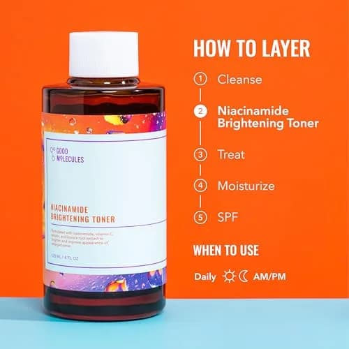 Good Molecules Niacinamide Brightening Toner 120ml (4 fl oz) | Evens Tone & Minimizes Pores thumbnail 7
