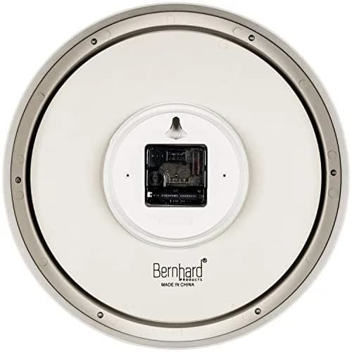 Bernhard Products Large 12.5 Inch Purple Wall Clock with Sweep Movement, Quartz Analog Display, Plastic Case, Metal Hands, Battery Operated thumbnail 6