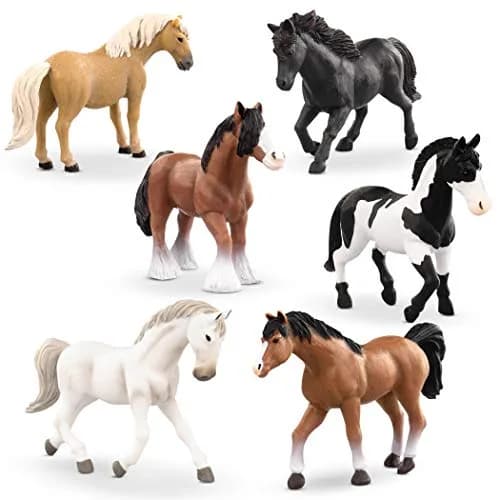 Terra by Battat Horse Figurines Set 4-5 inch (10-13 cm) | Realistic 6-Piece Animal Toys thumbnail 1