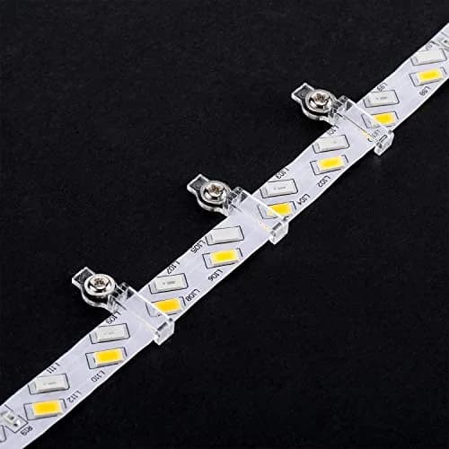 Mudder 200 Pcs LED Strip Light Clips Mounting Brackets | Easy Install, High Temp Resistant, Fire Retardant thumbnail 3