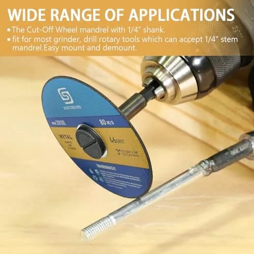 scottchen PRO Mounting Mandrel 2-Pack | 6.35mm (1/4") Shank for Rotary Tools thumbnail 5
