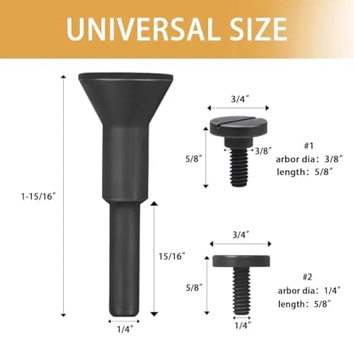 scottchen PRO Mounting Mandrel 2-Pack | 6.35mm (1/4") Shank for Rotary Tools thumbnail 2