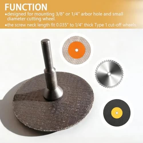 scottchen PRO Mounting Mandrel 2-Pack | 6.35mm (1/4") Shank for Rotary Tools thumbnail 3