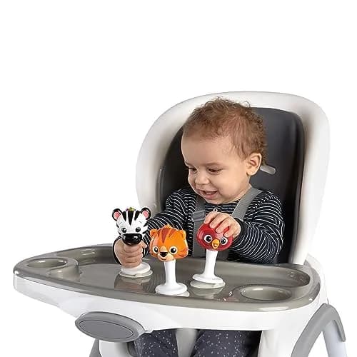 Baby Einstein Rattle & Jingle Trio High Chair Suction Toys Take-Along Musical Rattle Set 3 Count | Ages 6 Months+ thumbnail 6
