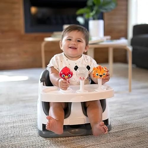 Baby Einstein Rattle & Jingle Trio High Chair Suction Toys Take-Along Musical Rattle Set 3 Count | Ages 6 Months+ thumbnail 9